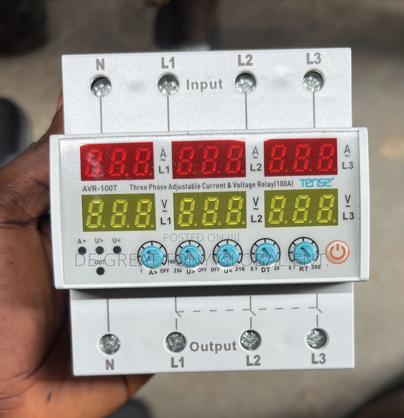 Voltage and Current Relay 100a