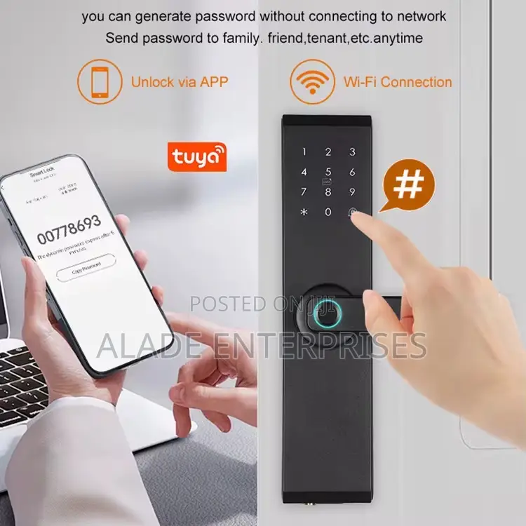 Smart Door Lock With App Card for Wood Door Home Apartment Hotel Locks