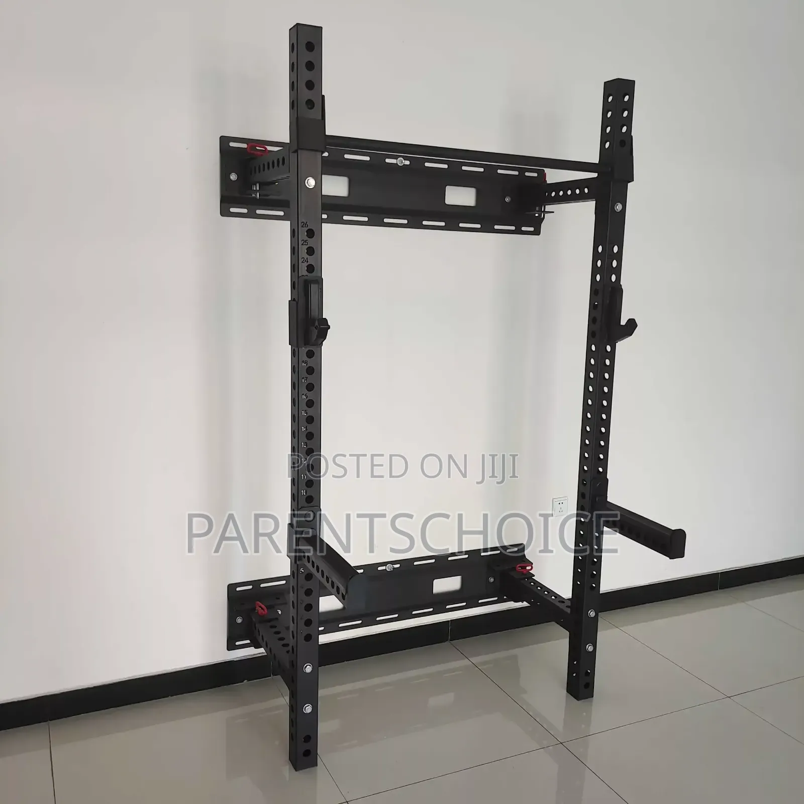 Adjustable Wall Mounted Foldable Half Folding Cage Squat Rack