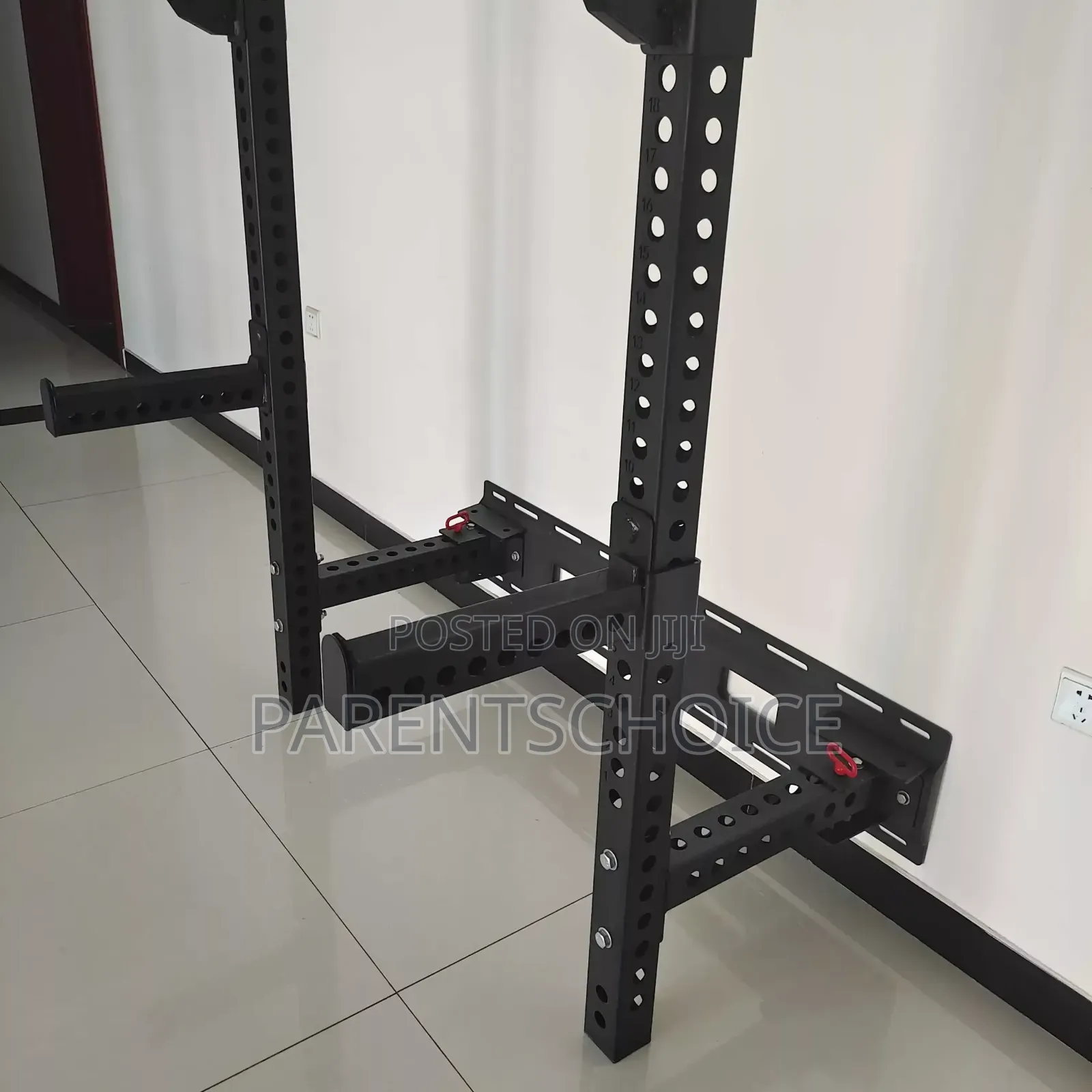 Adjustable Wall Mounted Foldable Half Folding Cage Squat Rack
