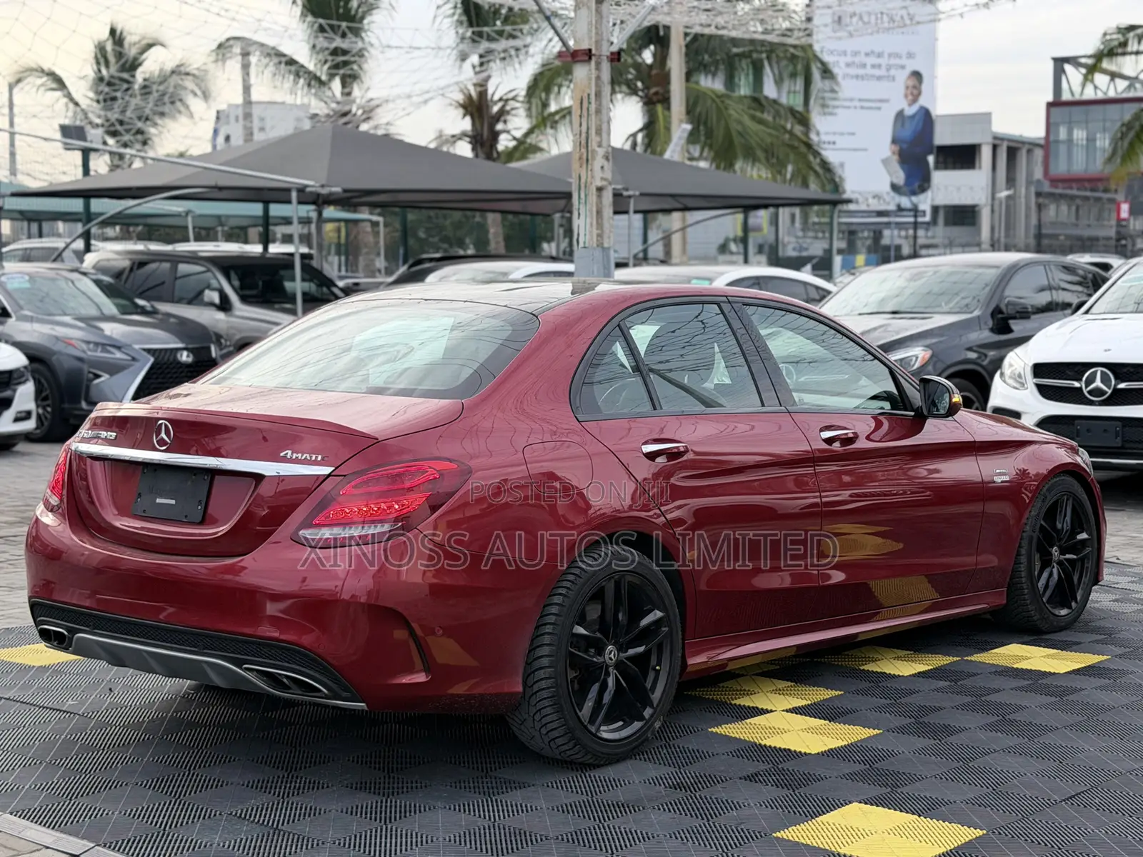 Mercedes-Benz C-Class C 450 AMG 4MATIC (W205) 2017 Red