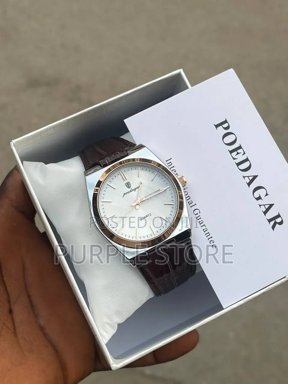Poedagar PRX Design Leather Wristwatches
