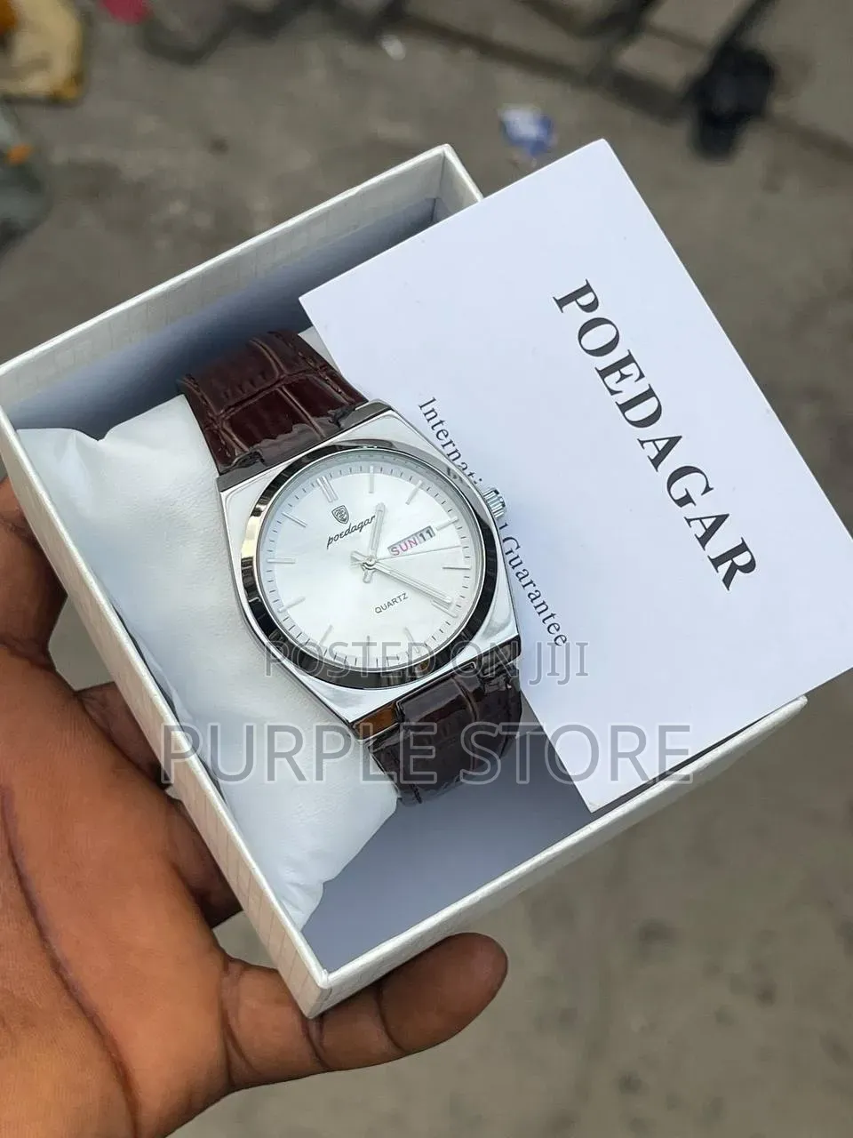 Poedagar PRX Design Leather Wristwatches