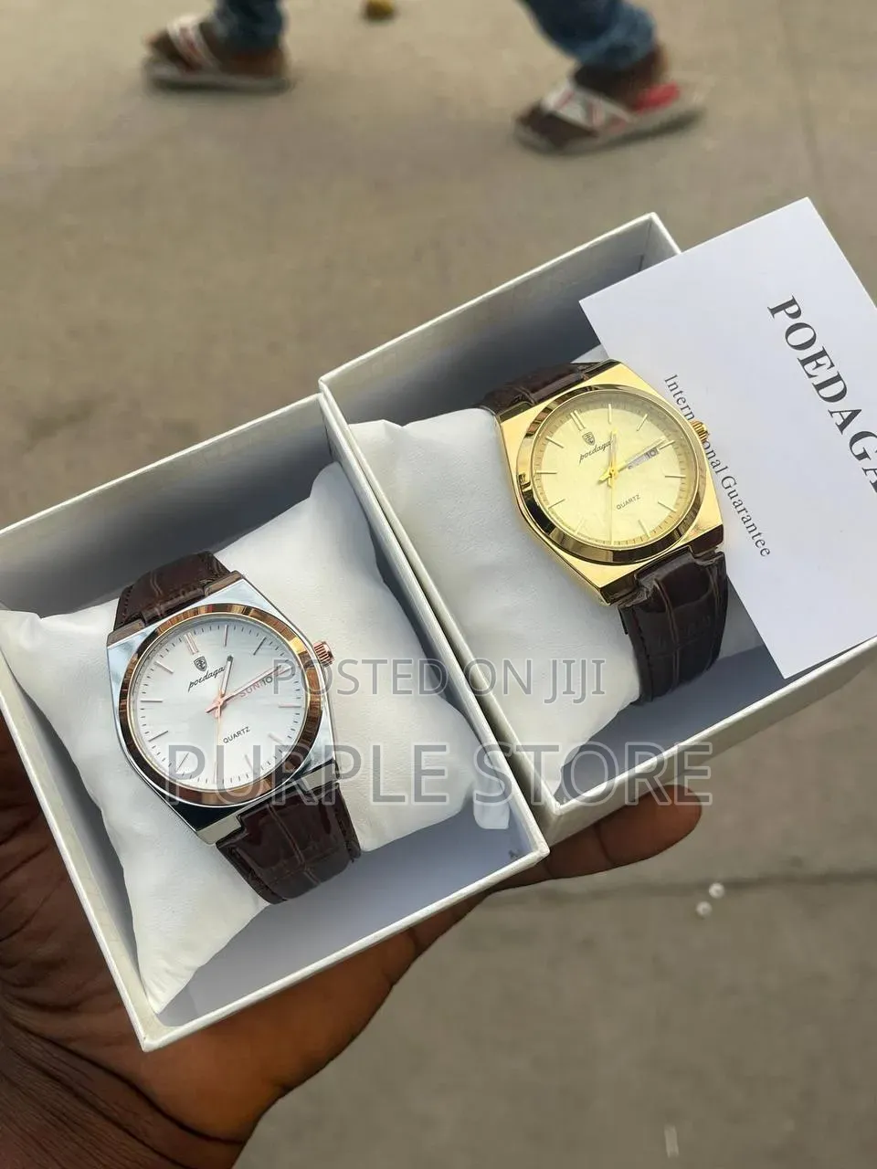 Poedagar PRX Design Leather Wristwatches