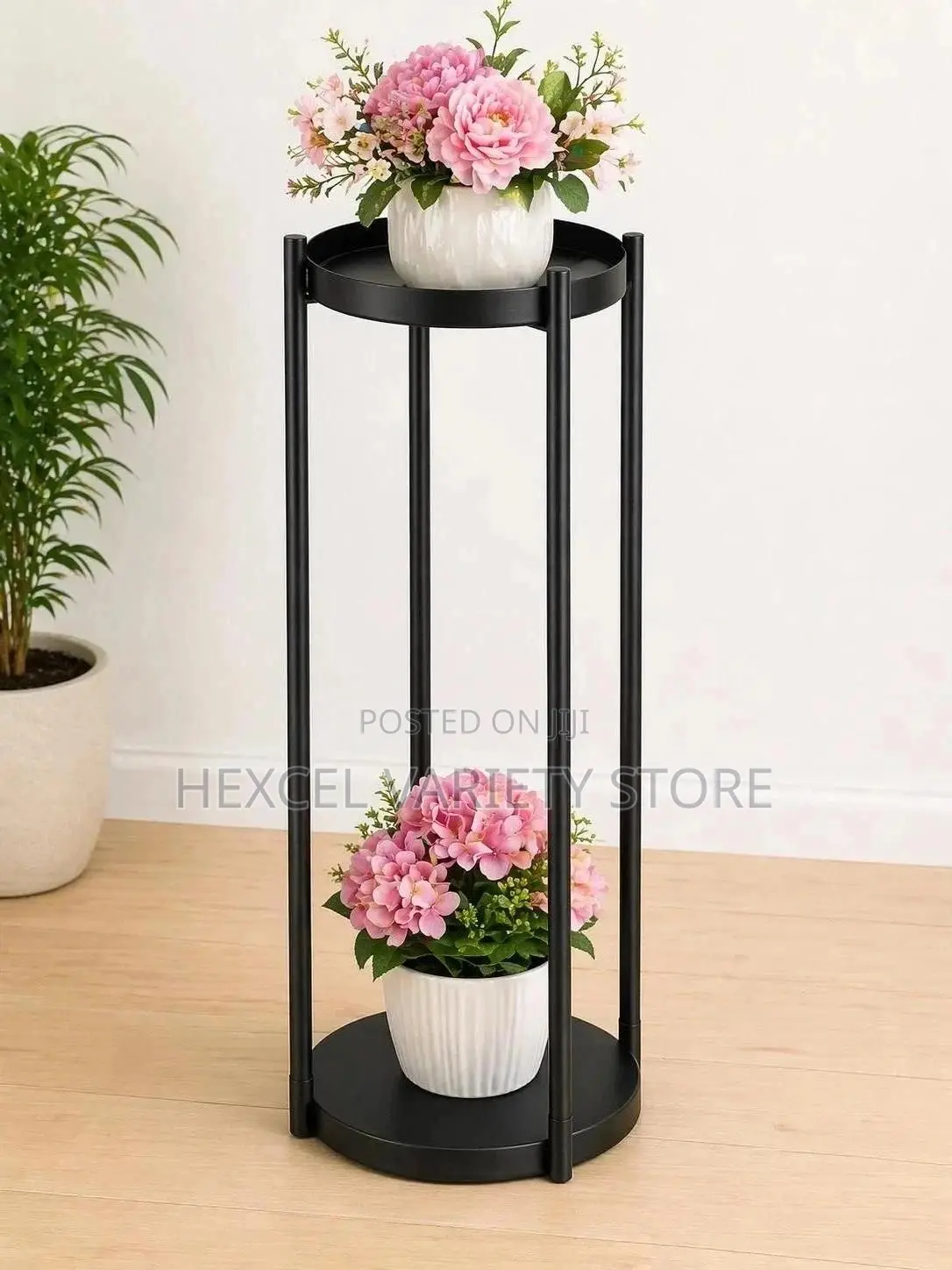 Modern 2-Tier Metal Plant Stand