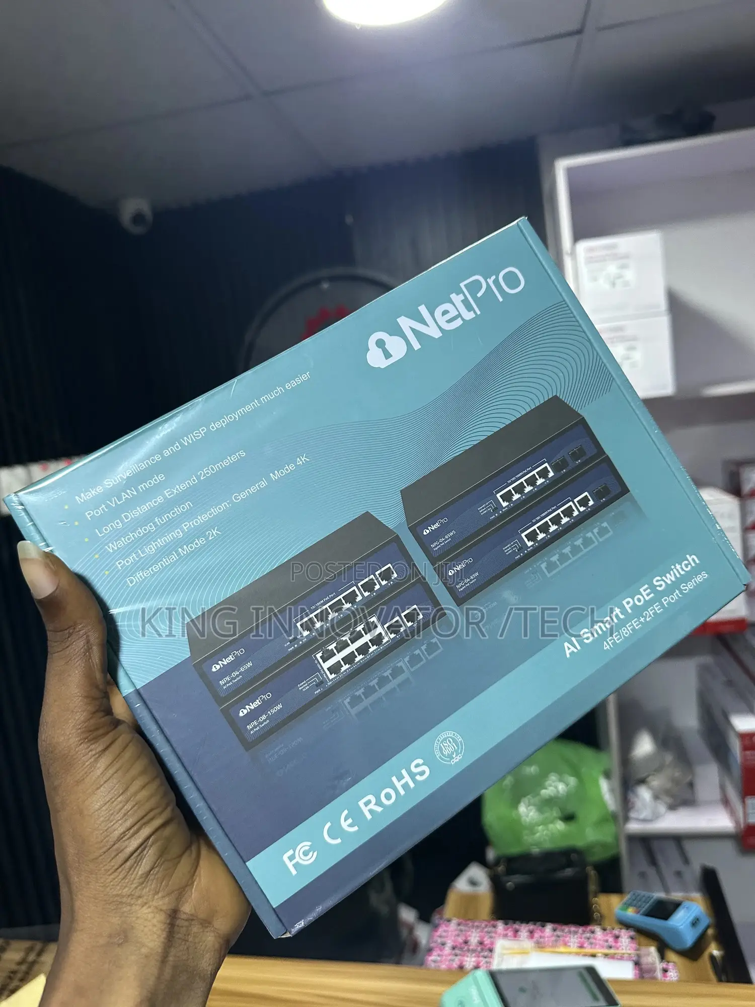 Netpro 6 Ports Gigabit Ethernet Switch 10/100/1000 Poe Switch