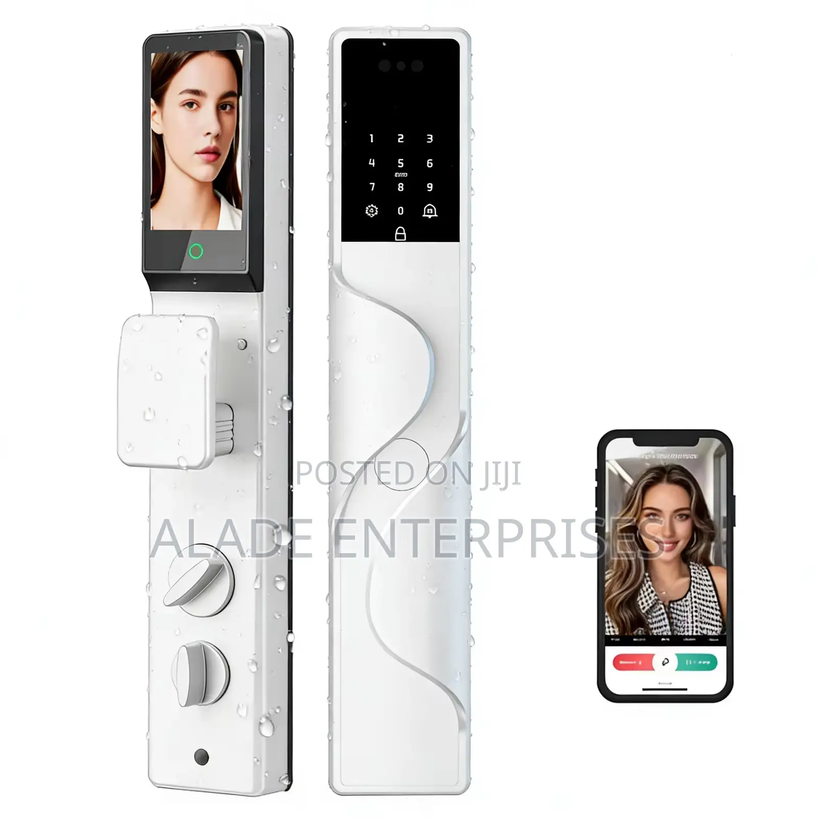 Waterproof 3d Face Recognition Smart Door Lock Tuya Antifreeze