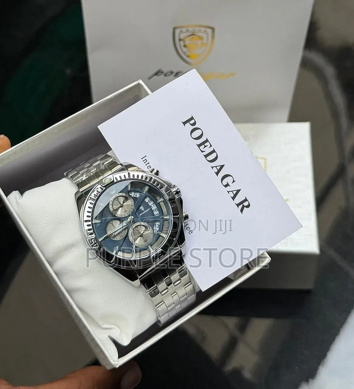 Poedagar Quality-Men's Functional Chronograph-Watches