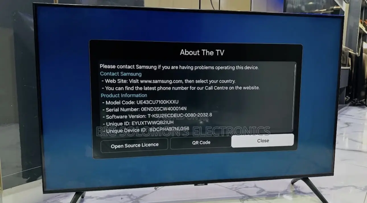 Samsung 43" Cu7100 Vision Ai 2023/24 Smart Tv