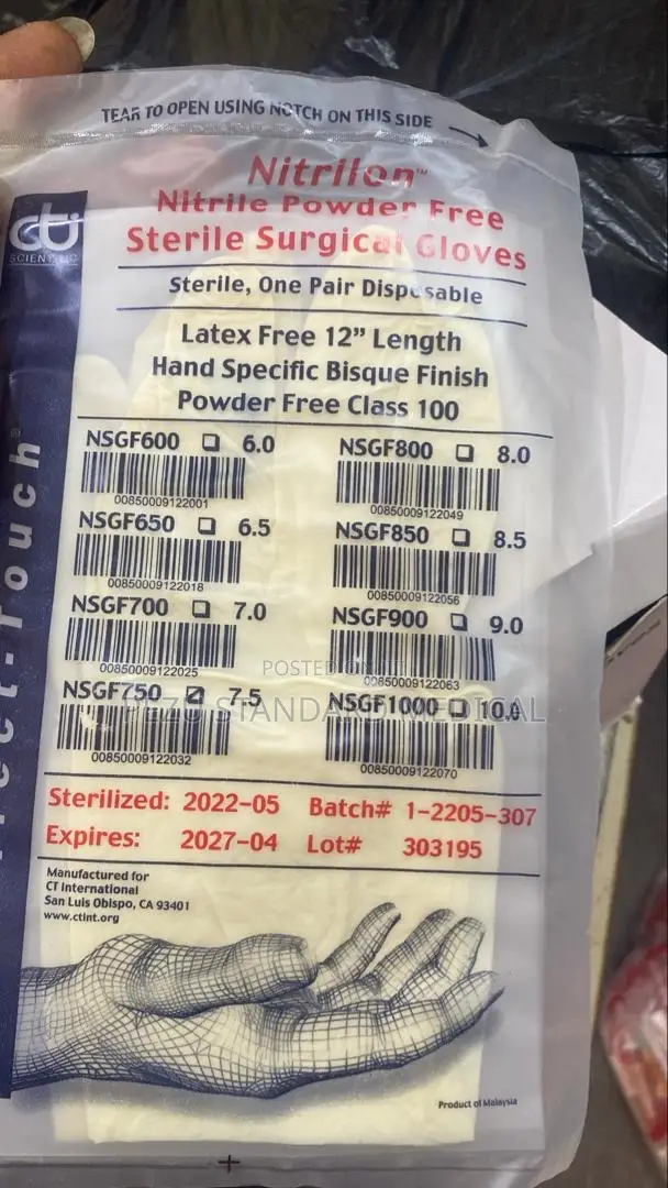 Nitrile Surgical Gloves- Powered Free