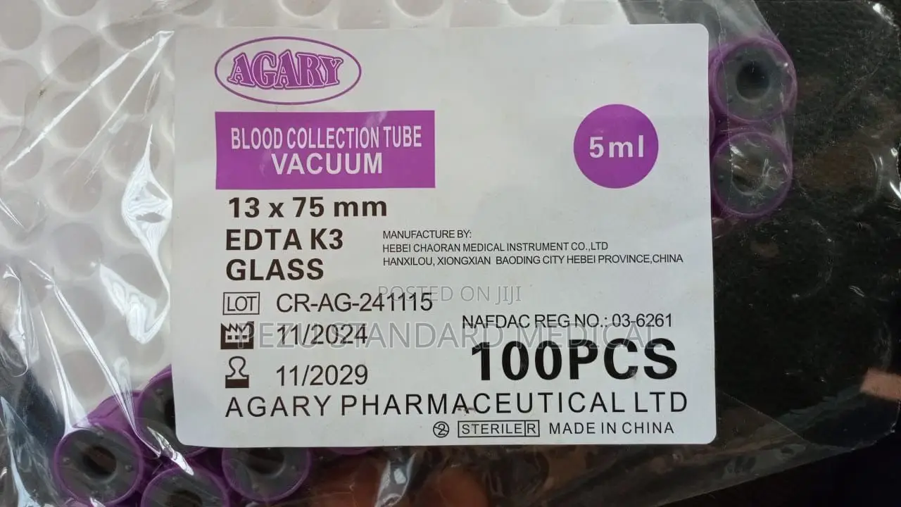 Edta- Vacuum Blood Collection Tube- 5ml