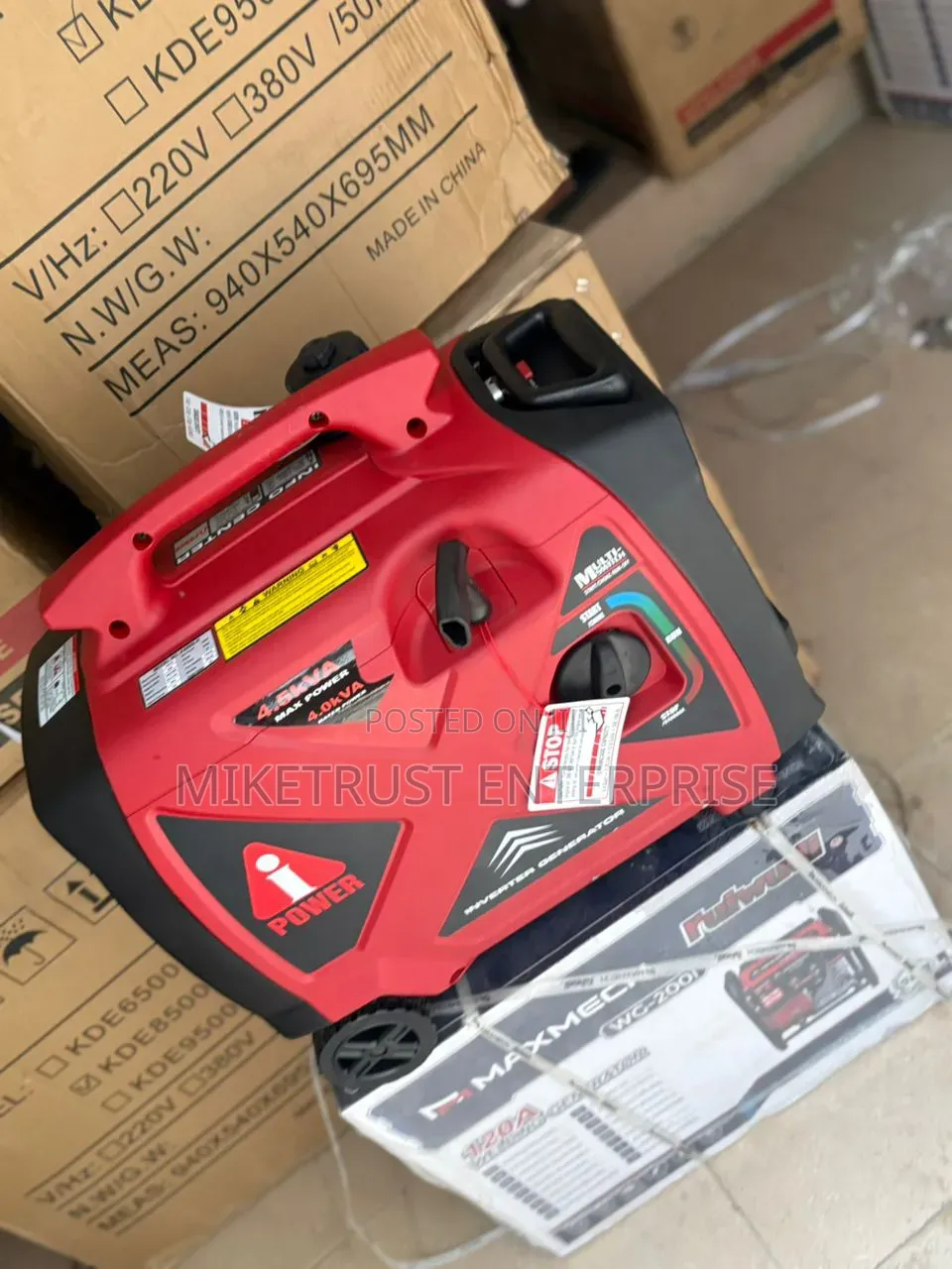 Powerful and Portable 4.5kva Ipower Inverter Generator