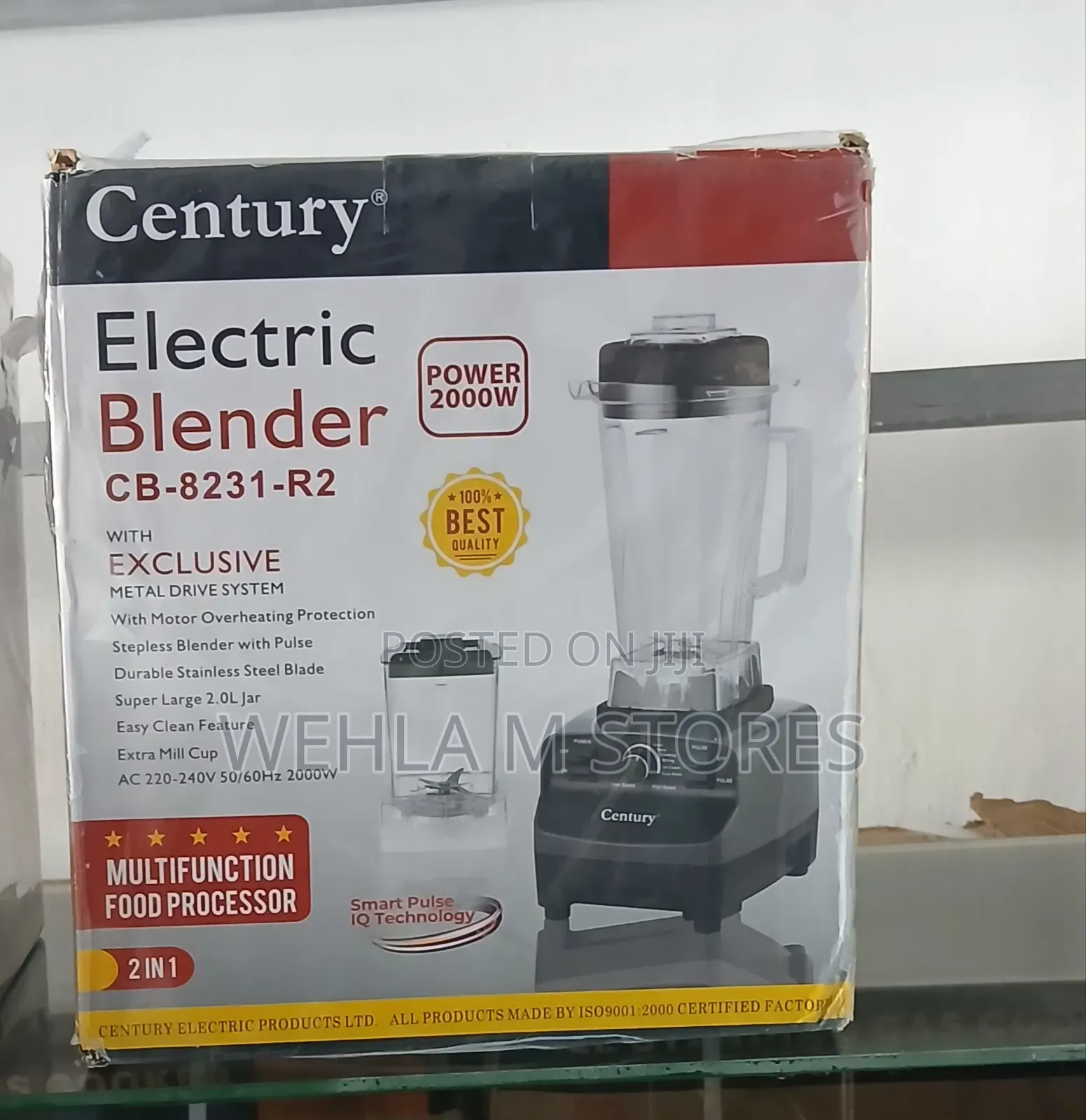 Century Electric Blender - Cb-8231-R2 (2000 Watts)