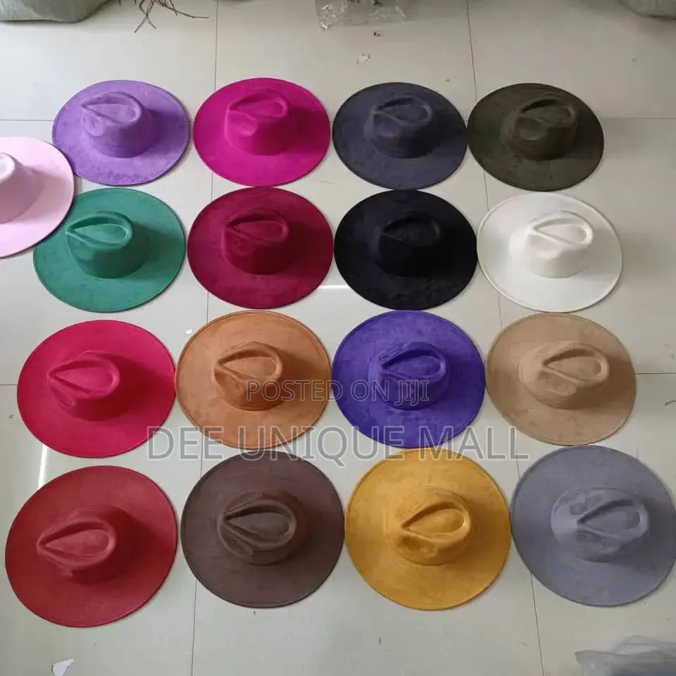 Fedora Hat for Men and Ladies.Wide Brim in Different Colors