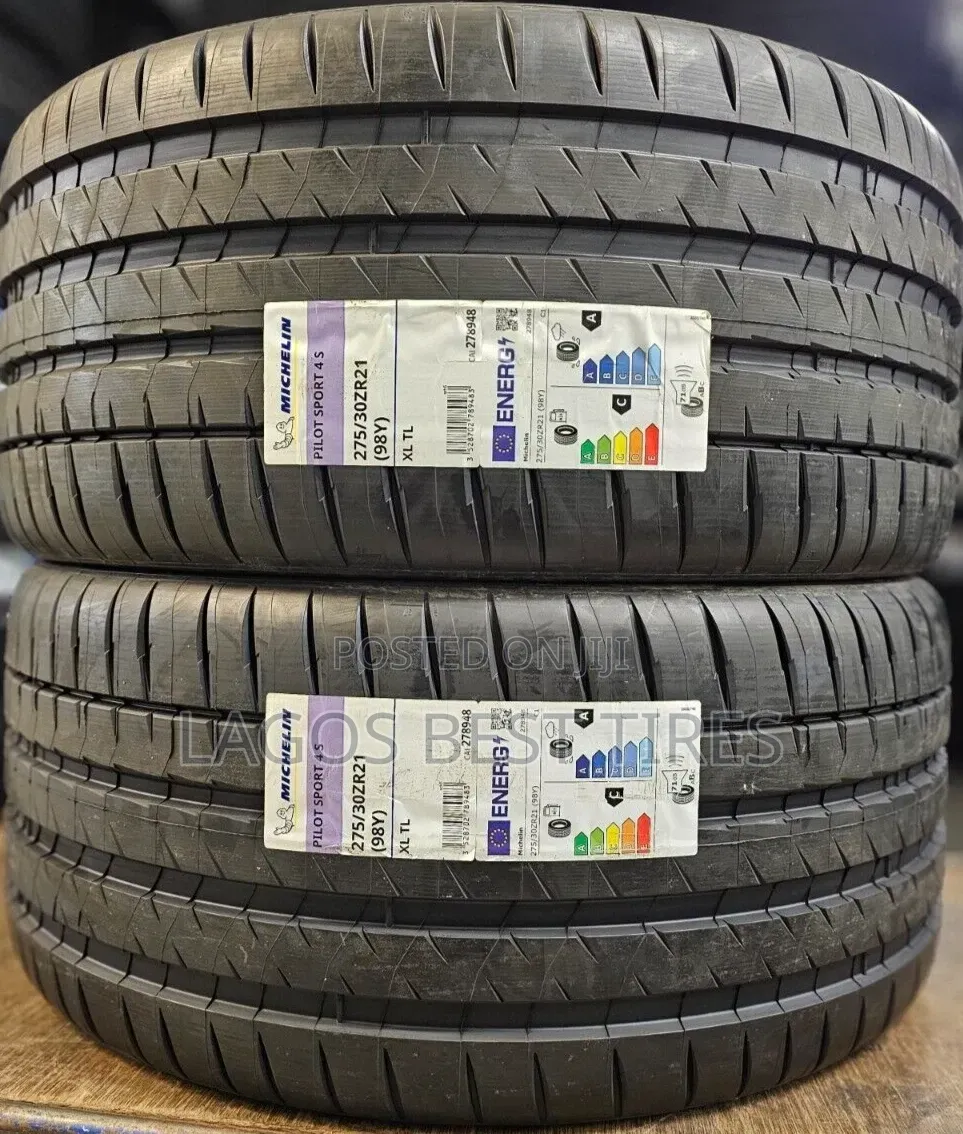 Ultimate Performance: Brand New Michelin Pilot Sport 4s 275/30zr21 Xl