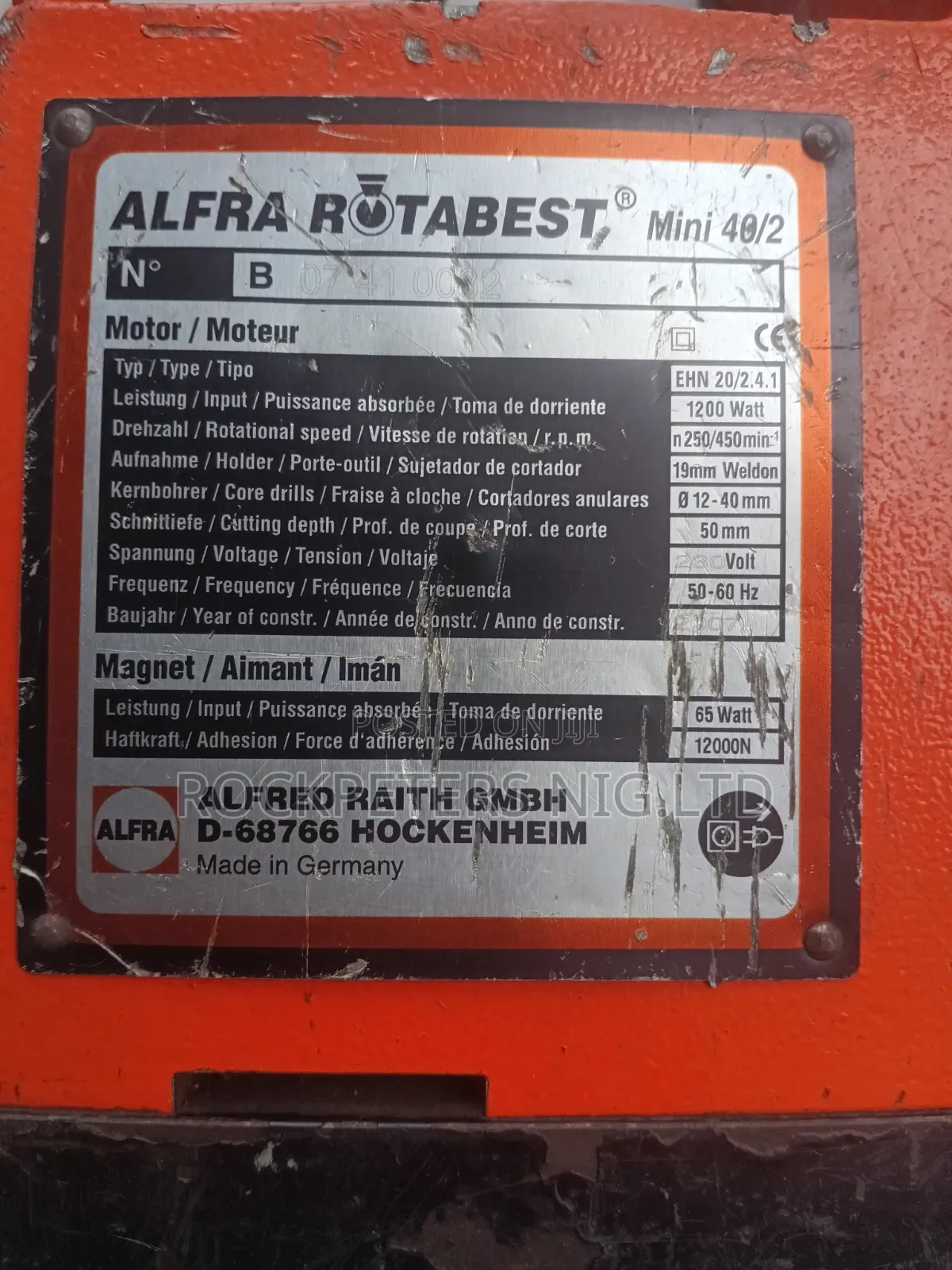 Alfra Rotabest Mini 40/2 Magnetic Core Drill