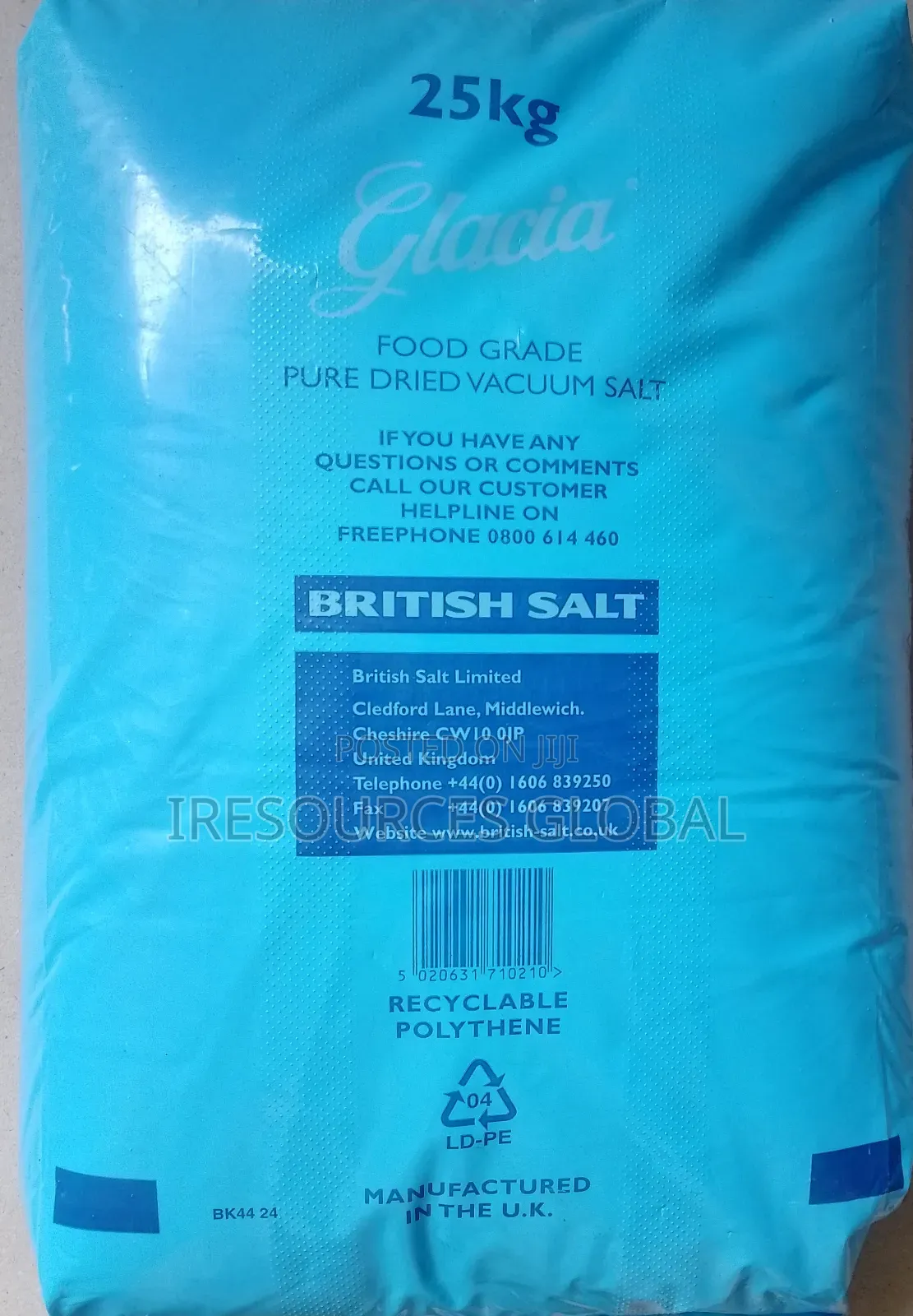 Pure Dried Vacuum Salt Pharmaceutical Food Grade 99.9%