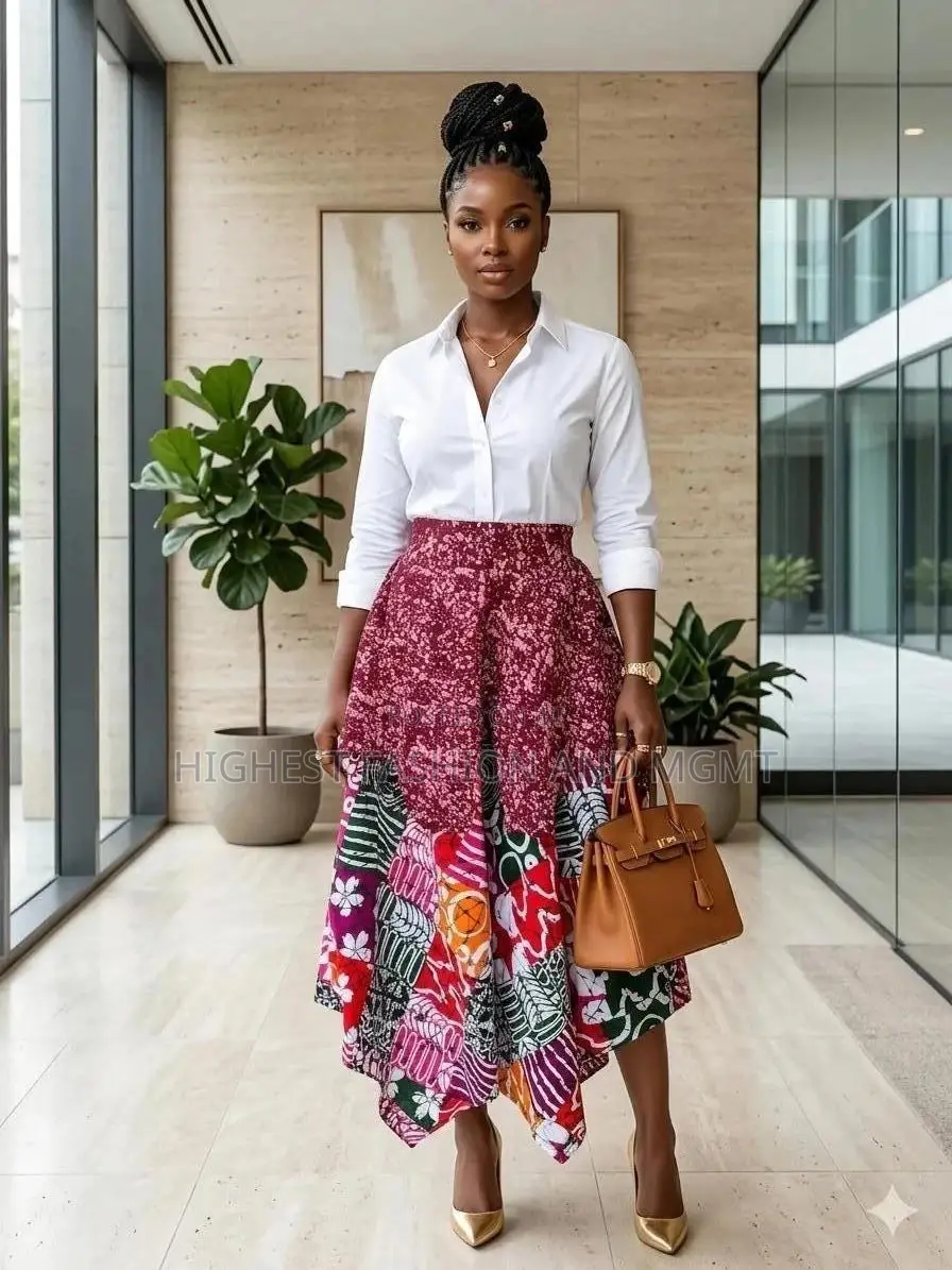 Ankara Handkerchief Skirt - Style 343