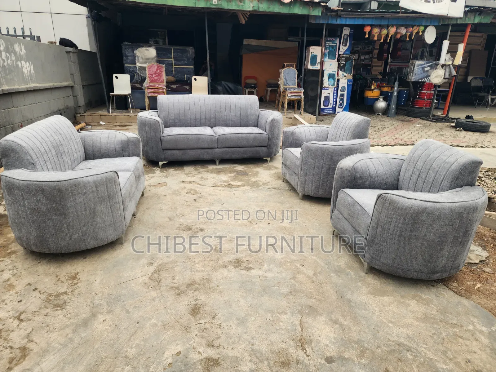 Sitting Room Set of 7 Seaters Sofa Chairs.