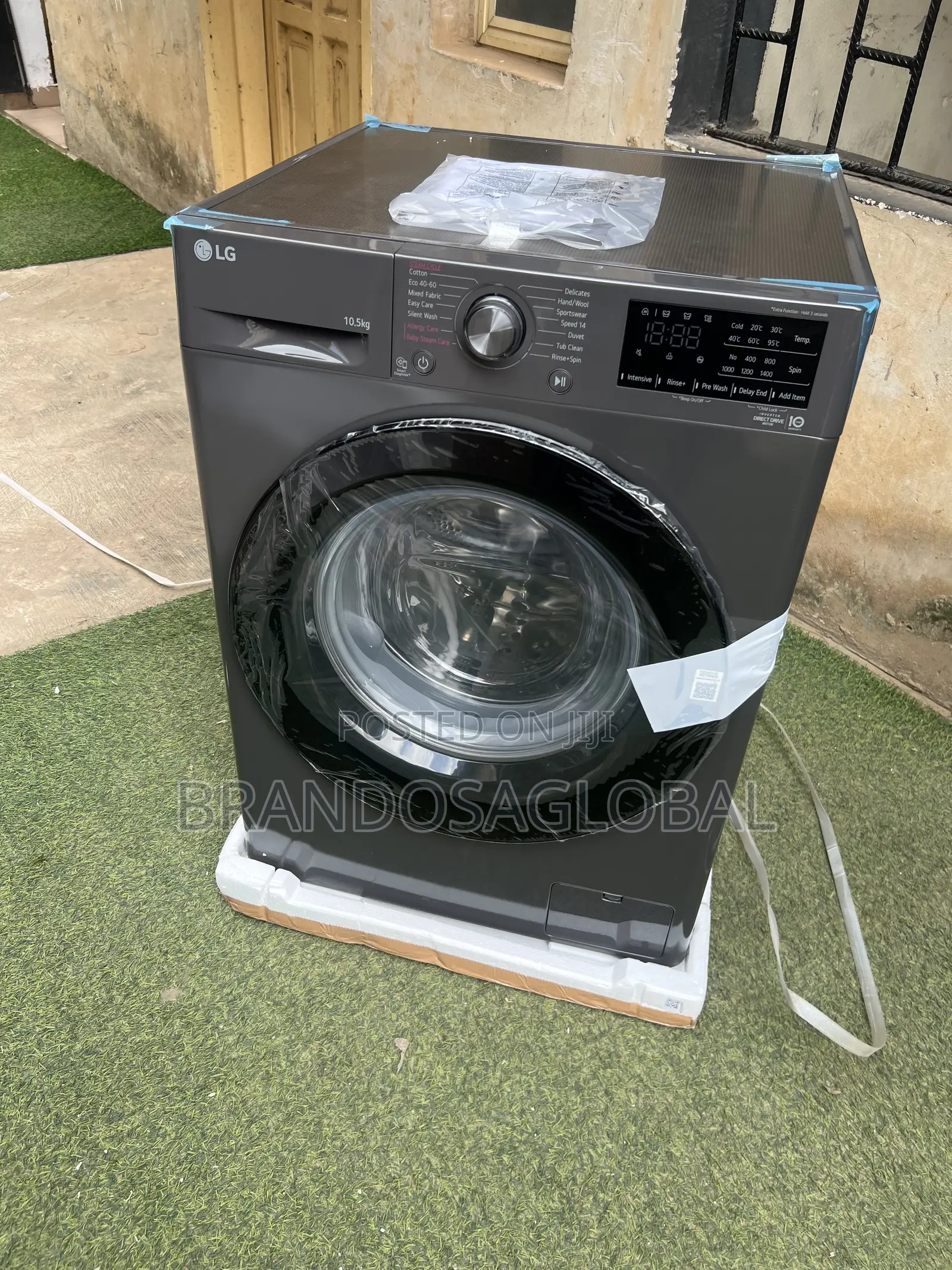 Lg Frontload 10.5kg Washing Machine[F4v3ryp6je]Smart Automatic Machine