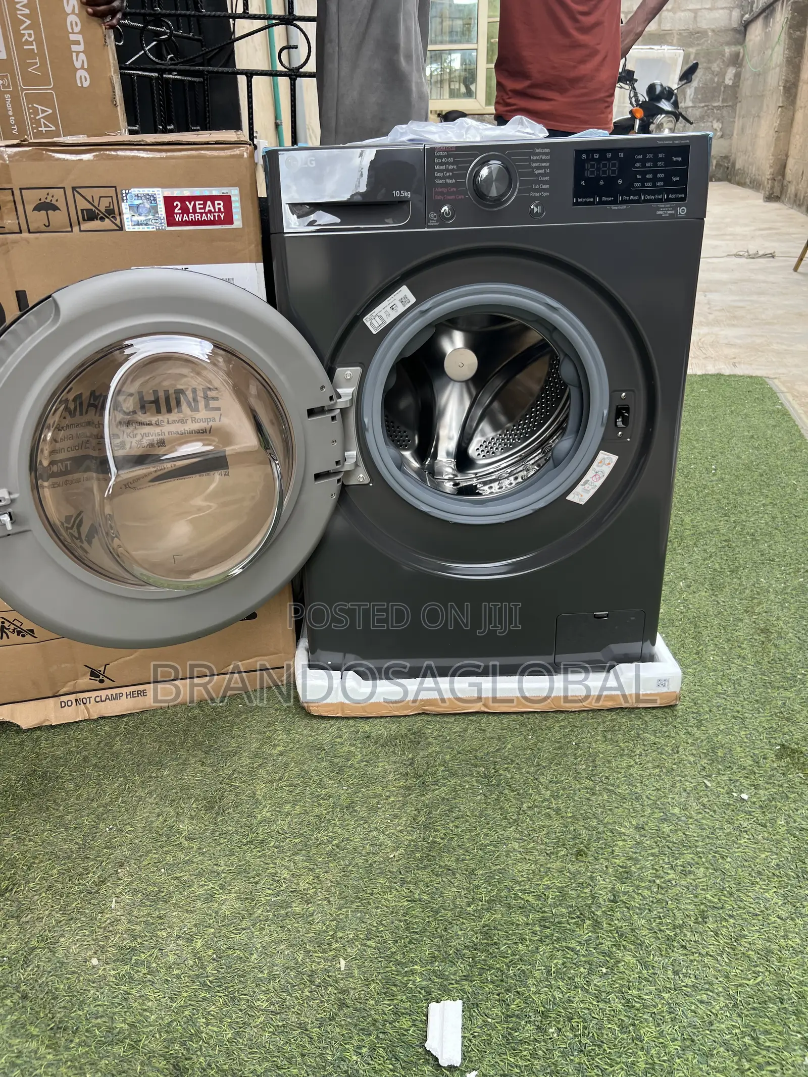Lg Frontload 10kg Washing Machine [F4v3ryp6je]Quiet Machine