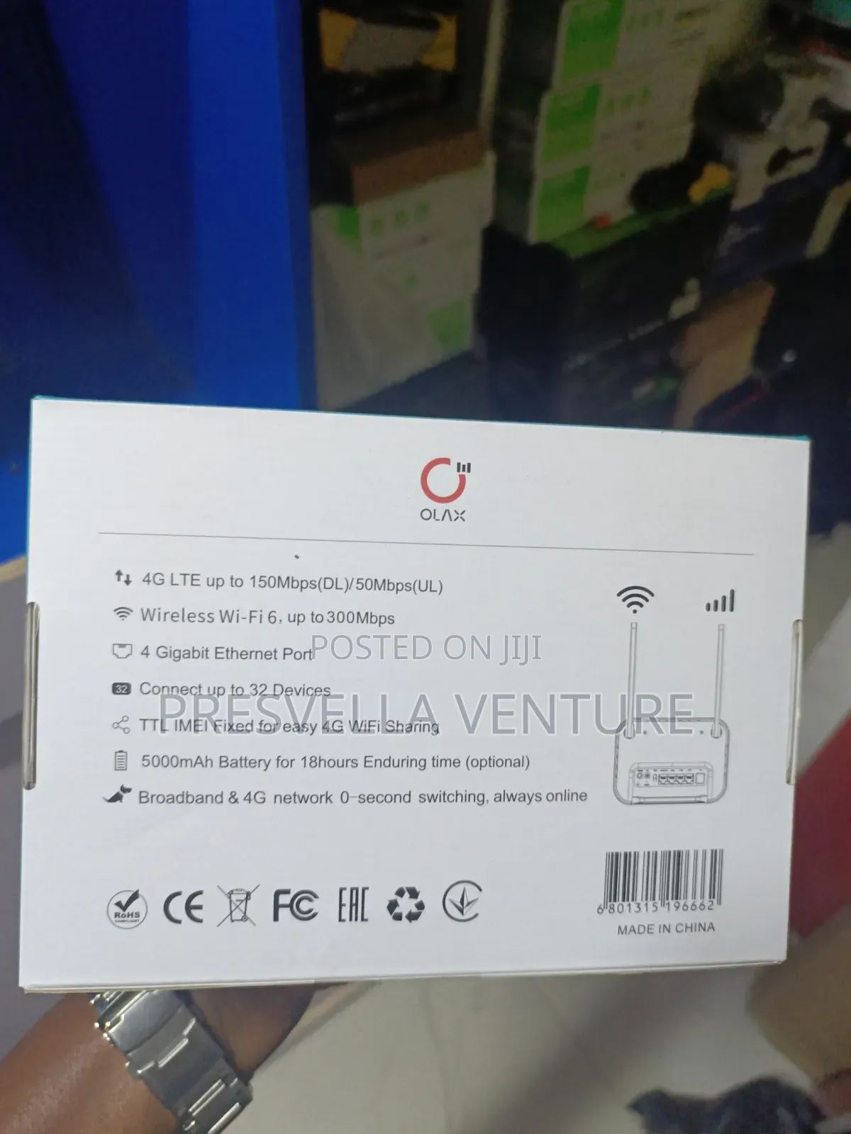 Olax Ax8 Pro Wifi 6 Router