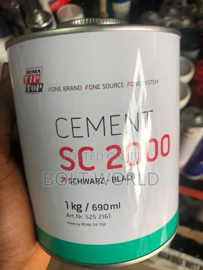 Top Black Vulcanizing Cement Sc 2000 1kg, Ut-R 20 Hardener