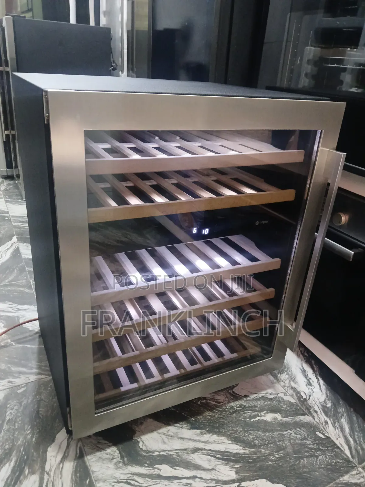 Caple 60cm Wooden Shelf Wine Chiller.