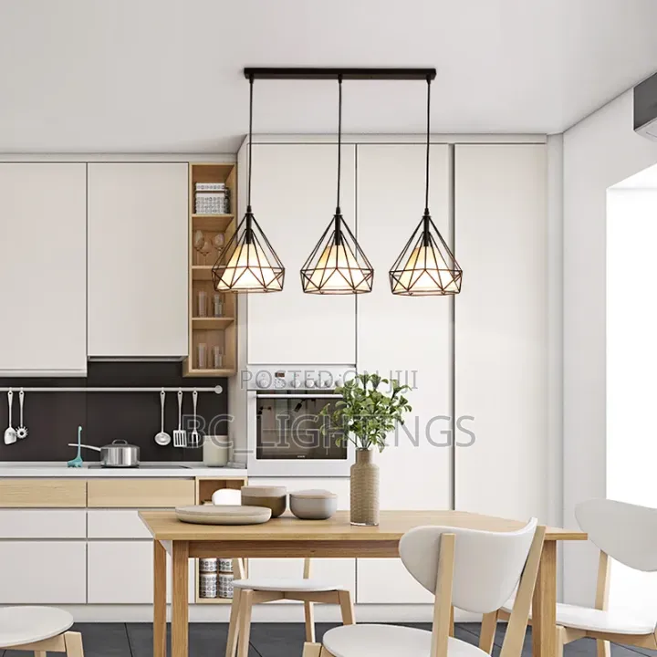 Modern Nordic Pendant Light Iron Cage Retro Loft Pendant Lamp