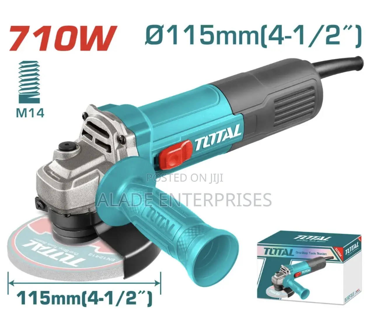 Total Angle Grinder 710w 4.5 Inches