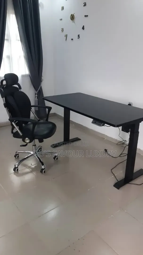 Executive Electric Height Adjustable Gaming Desk and Ergonomic Chair