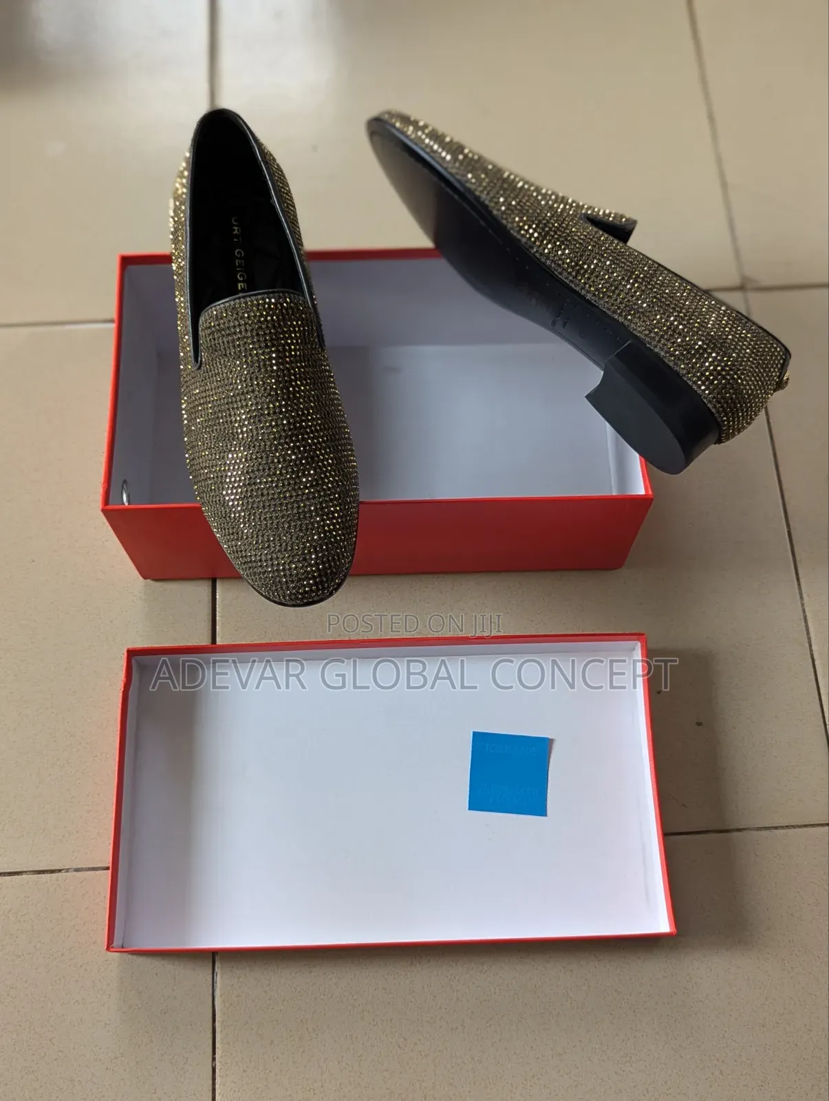 Ace Embellished Loafers Kurt Geiger London - Gold