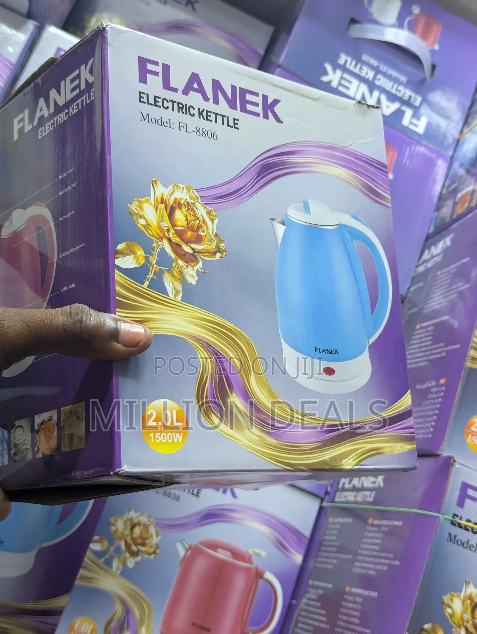 Unique Electric Kettle1500w 2.0l