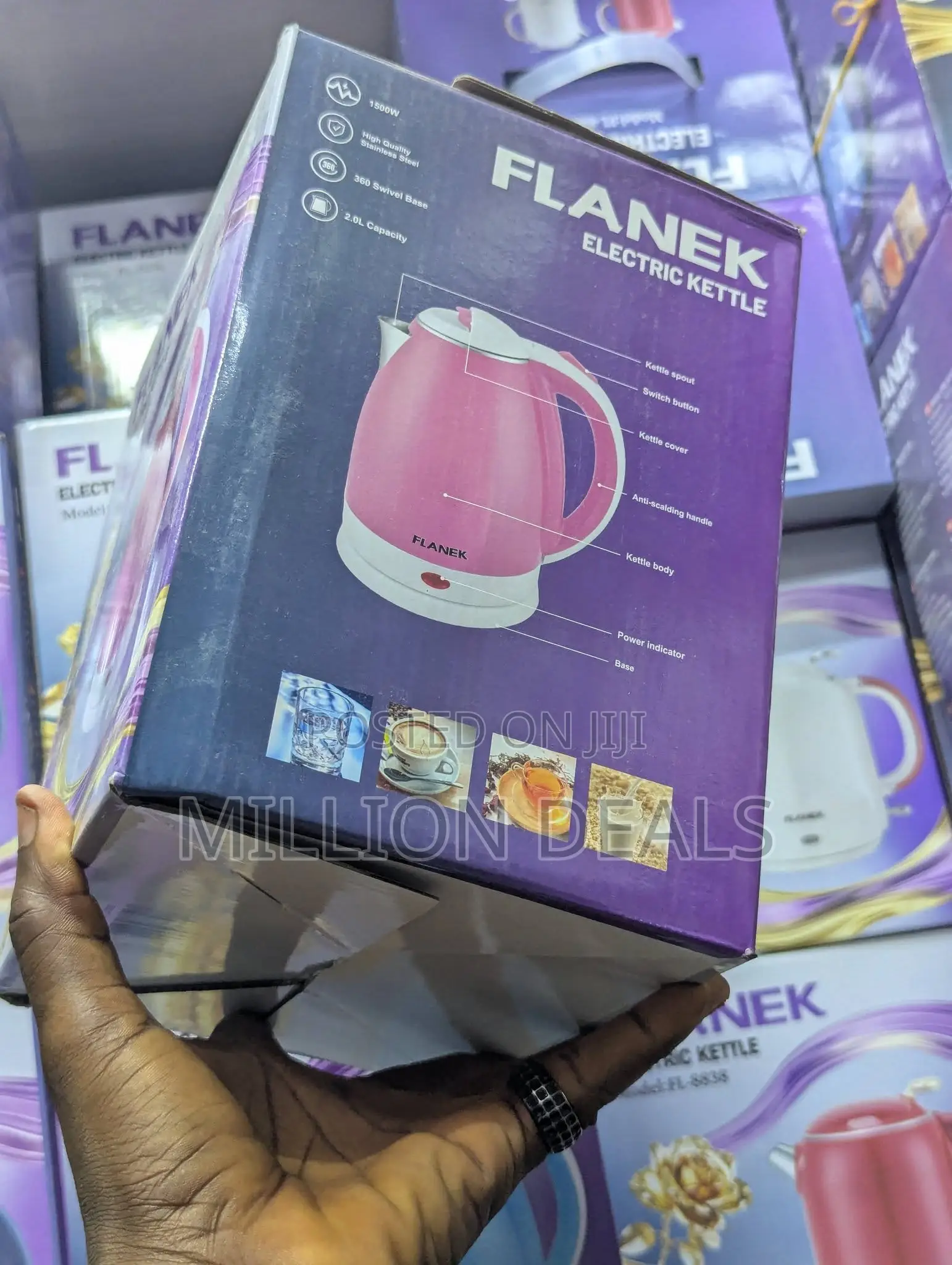 Unique Electric Kettle1500w 2.0l