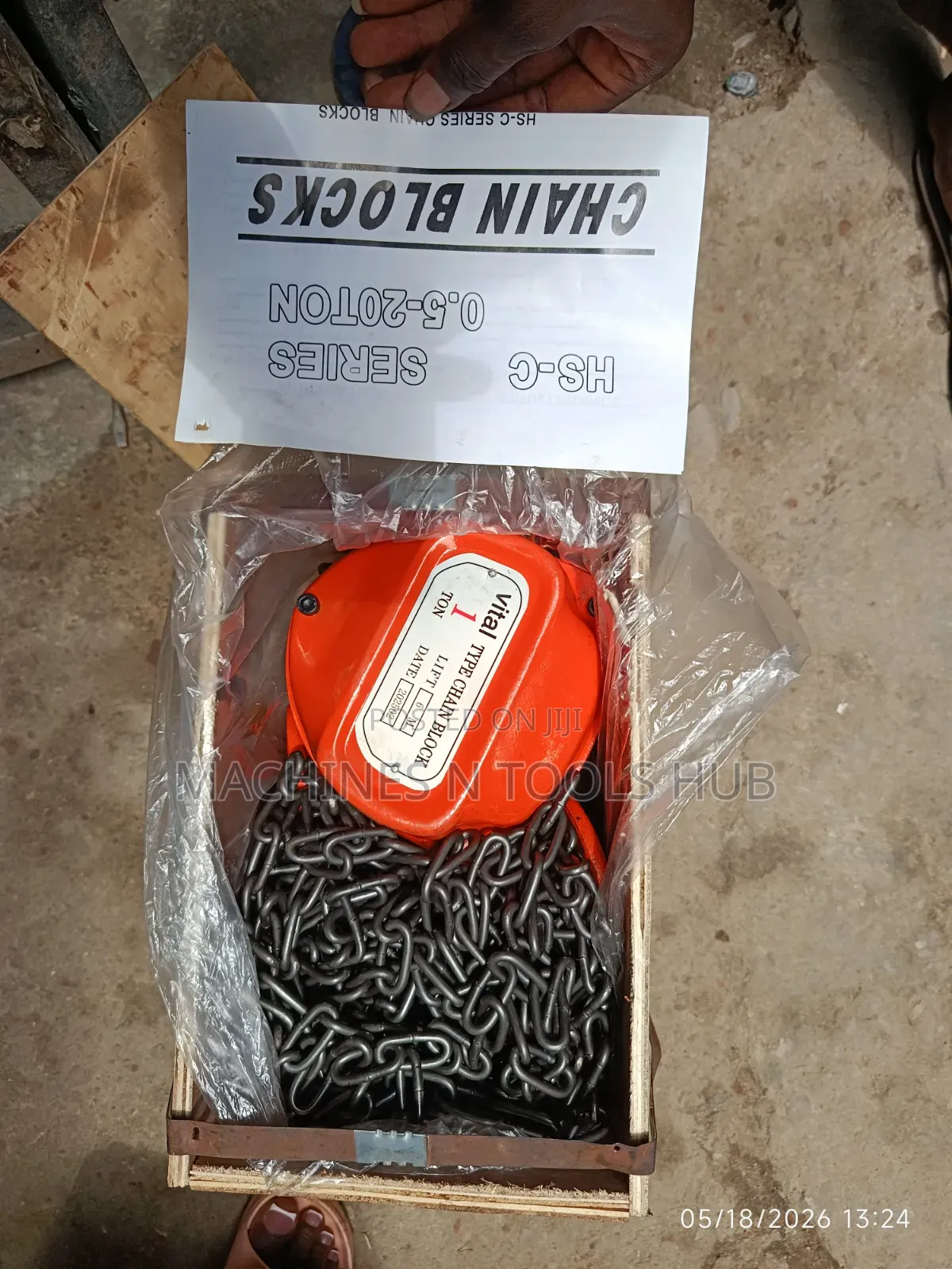 1 Ton × 6 Meters Vital Type Chain Block