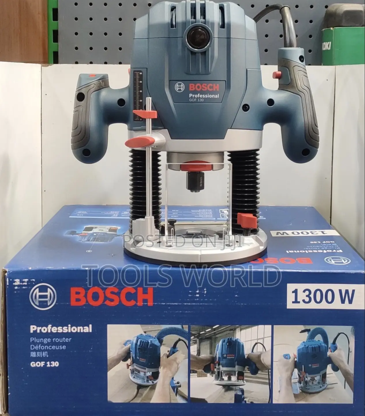 Bosch Gof 130 Professional 1300w 6.0-8.0mm Wood Plunge Router