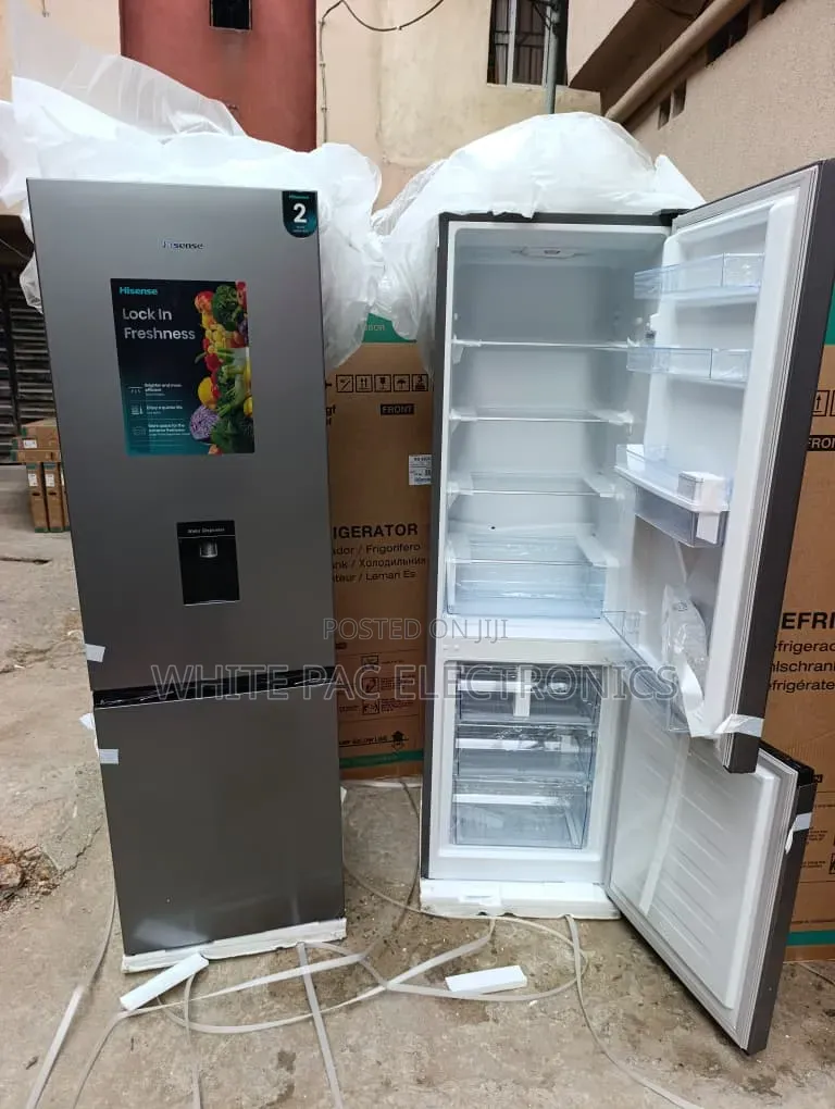 New Brand Hisense 264 Litre Fridge Bottom Freezer > With Dispenser