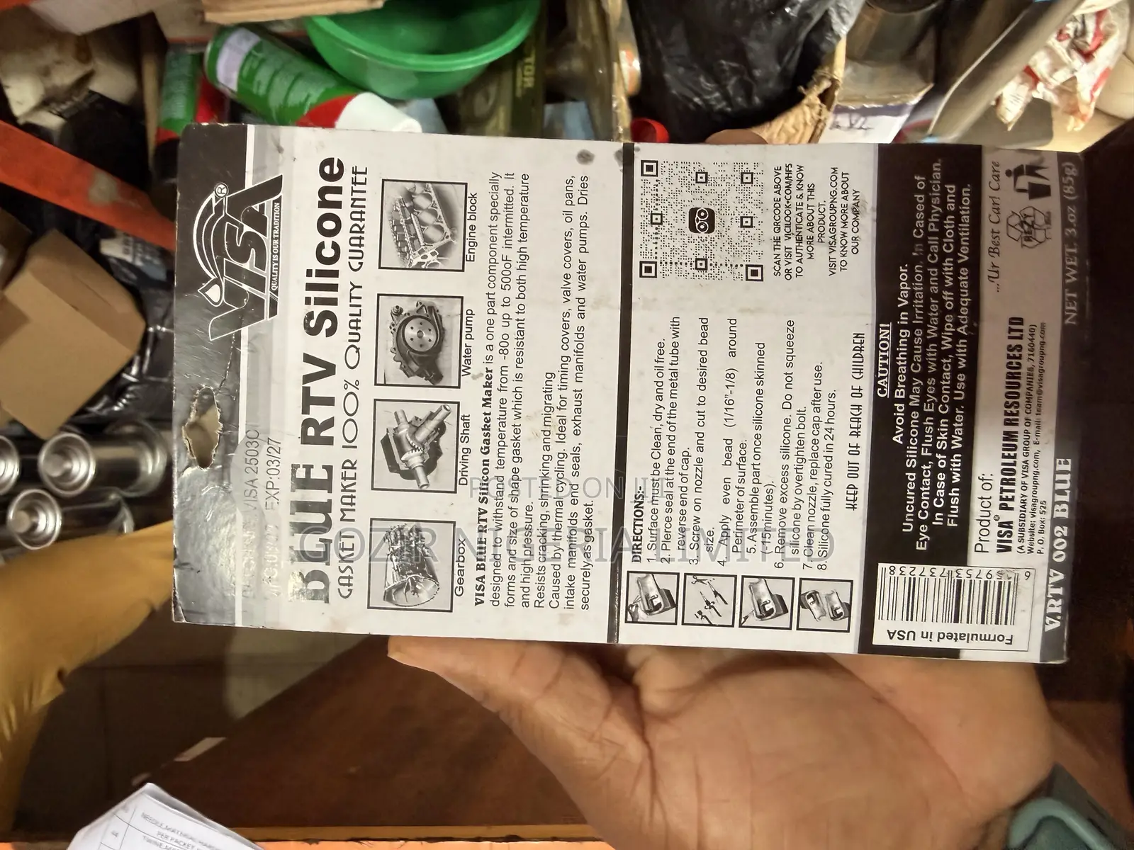 Blue RTV Silicone Gasket Marker
