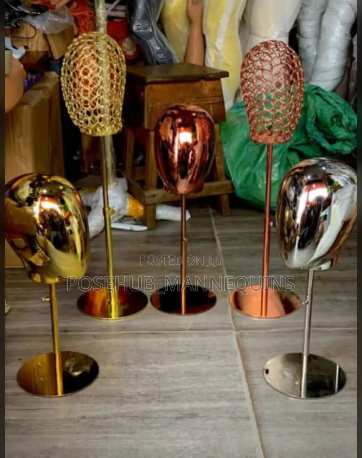 Man Net Head Stand Mannequin