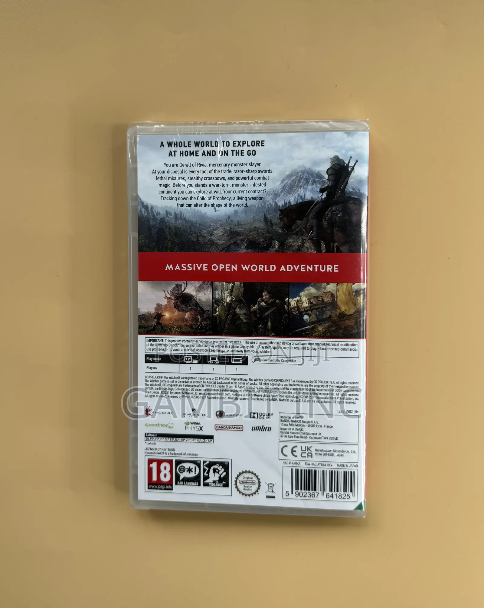Nintendo Switch the Witcher 3 Wild Hunt