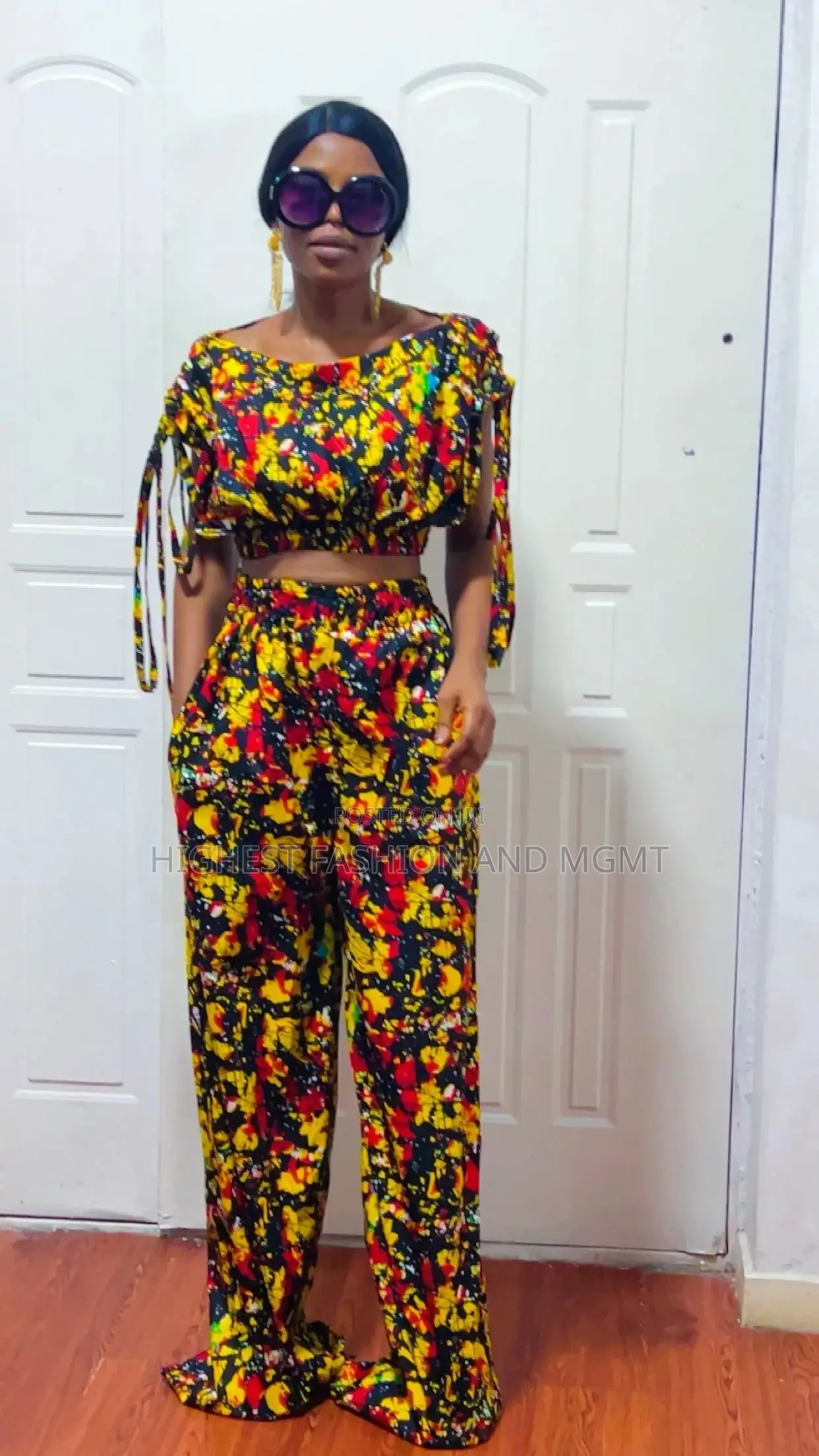 Crop Top and Trousers - Style 893