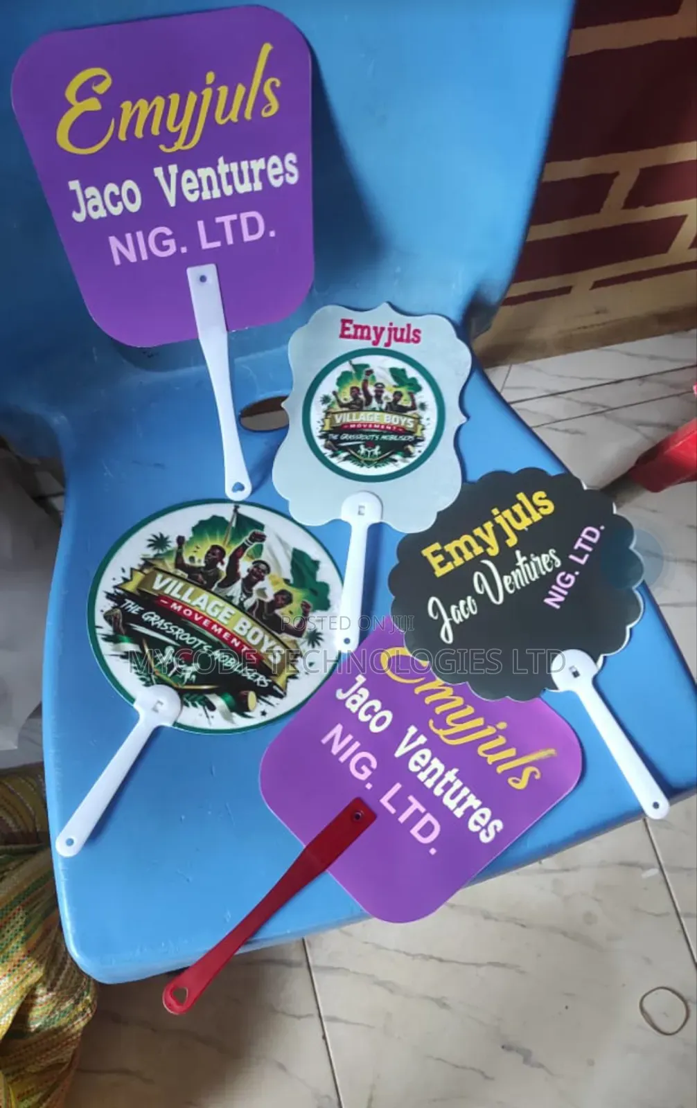 Branded PVC Souvenir Hand Fan | Wedding Event Hand Fans