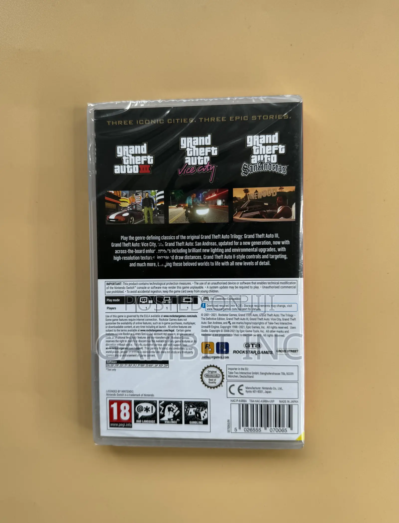 Nintendo Switch Grand Theft Trilogy