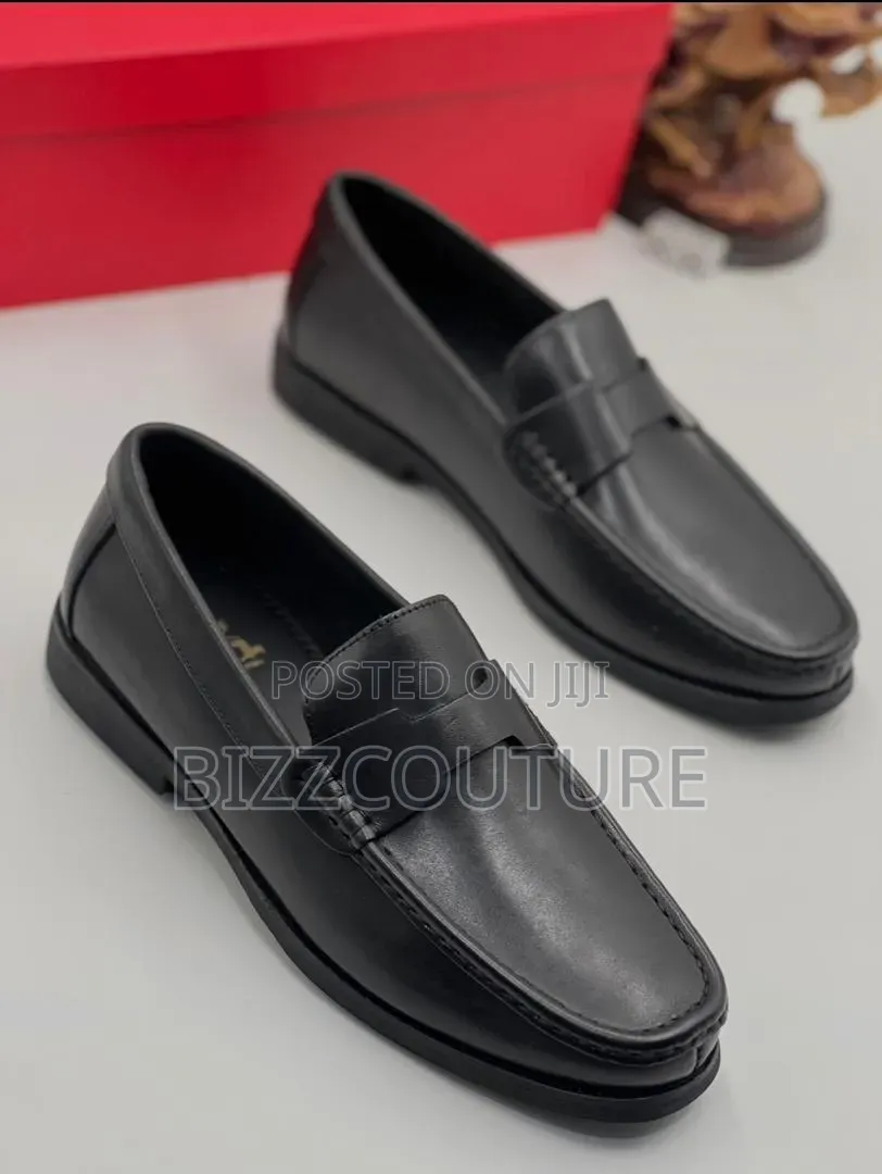 Original Italian Hermes Leather Loafers Available in Store