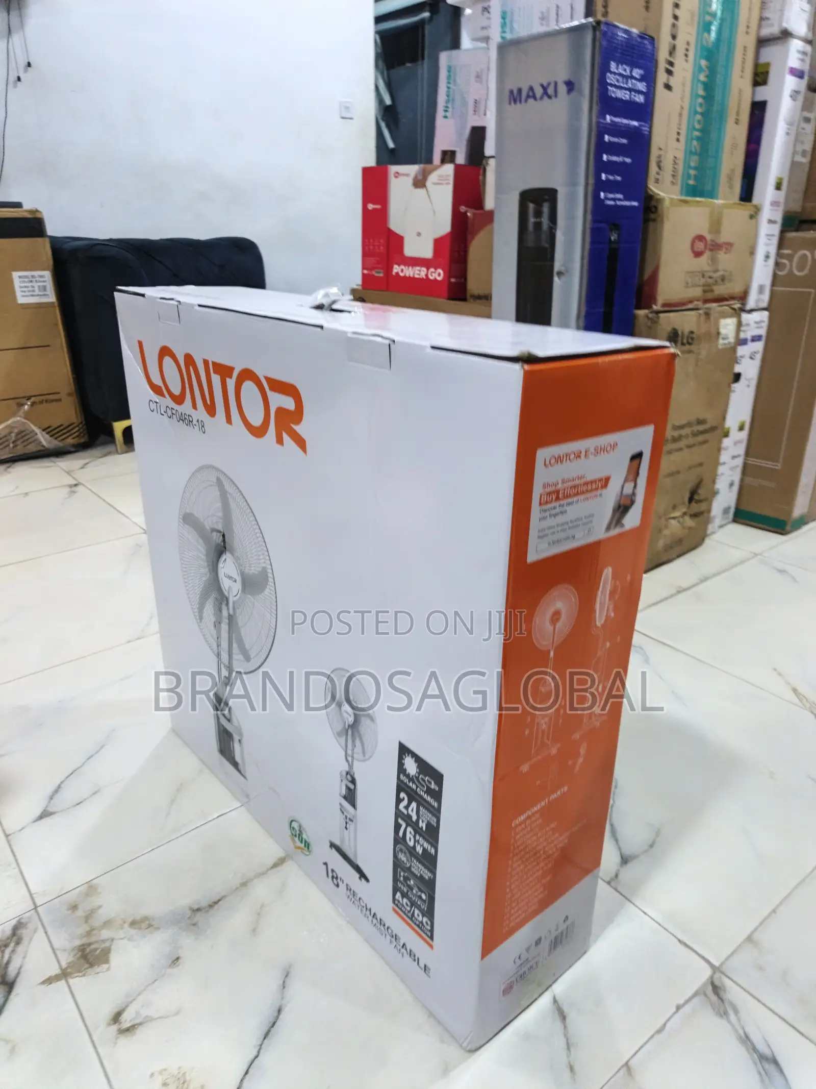 Lontor 18" Rechargeable Fan[Ctl-Cf04r18]Premiumrechargeablestandingfan