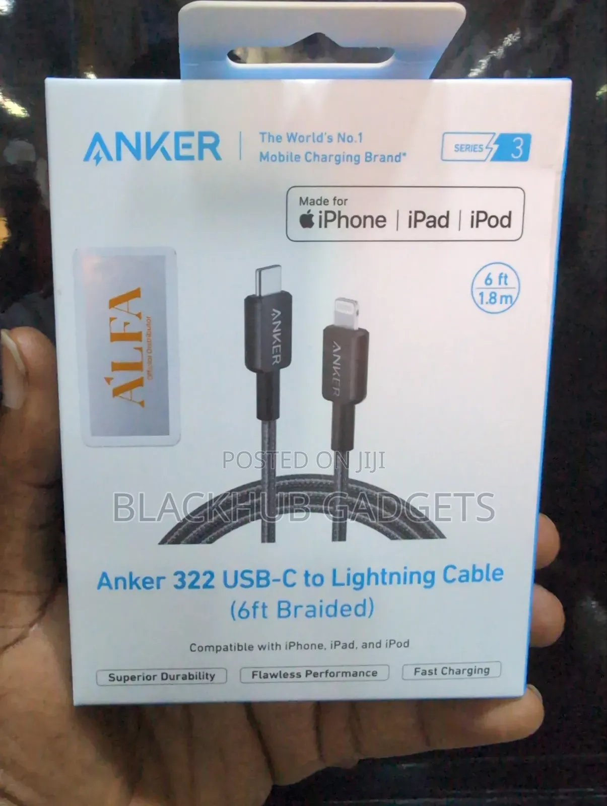 Anker C to Lightening Cable 2m
