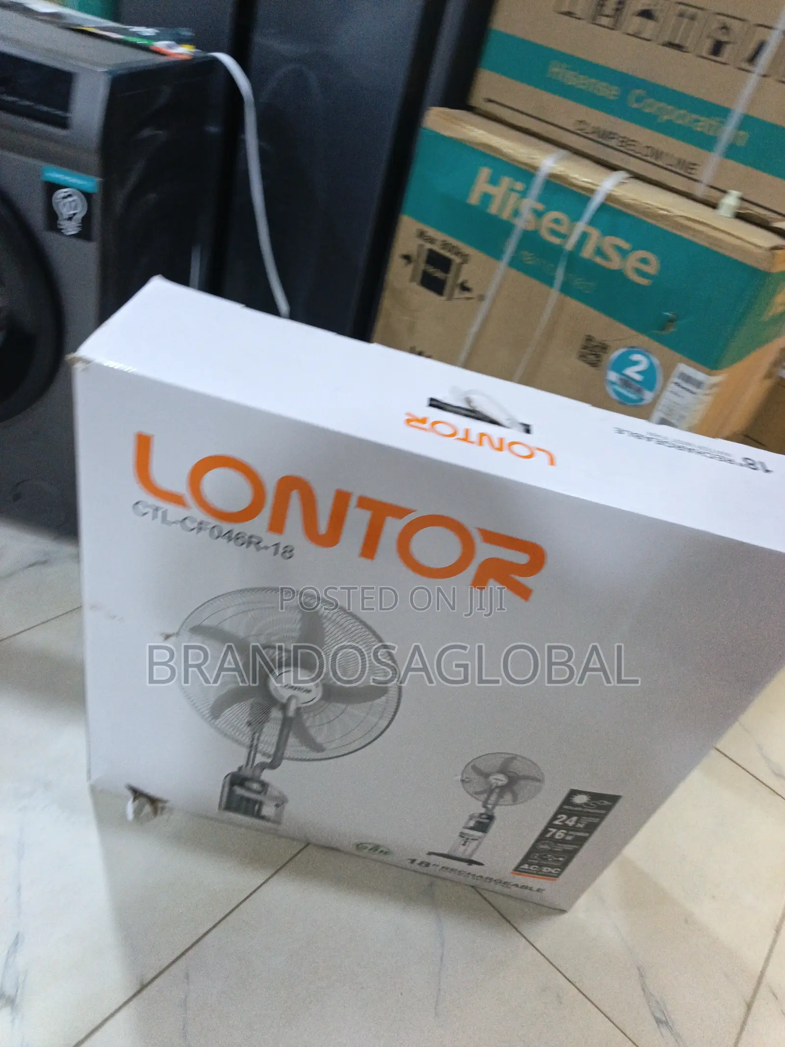 Lontor 18" Rechargeable Fan[Ctl-Cf04r-18]Efficientindooraircooling Fan