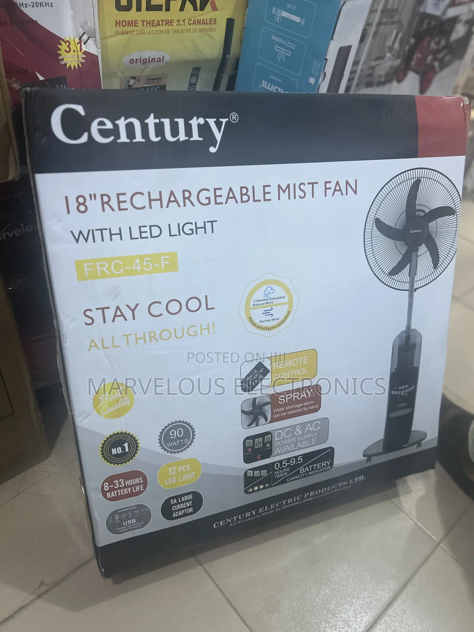 Brand New Century 18inch Minst Fan Full Copper Dual Battery Engine