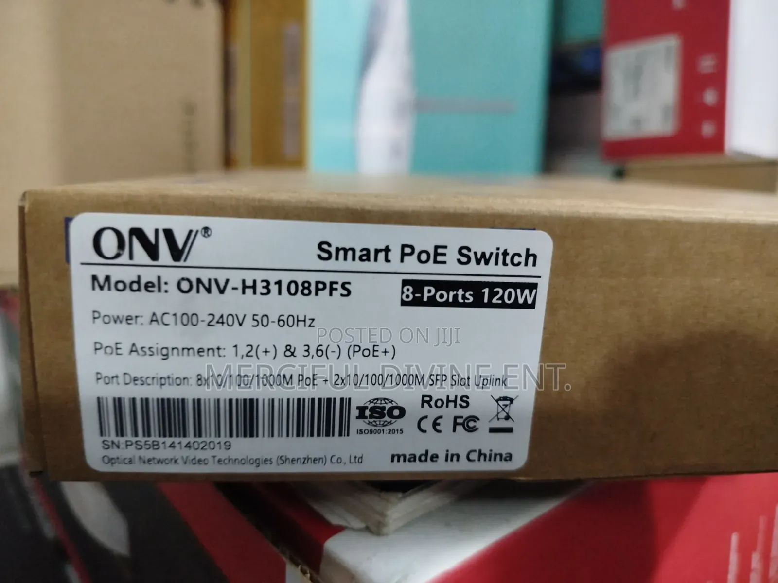 Onv 8 Port Smart Gigabyt Poe Switch (120w)