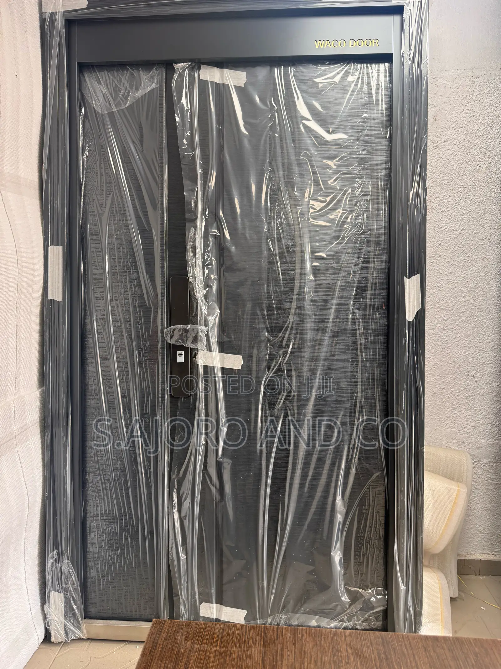 3ft by 7ft Grey Metal Cast-Standard Door